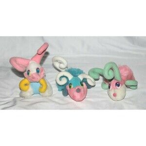Vintage 1987 Mattel Inc HOOKS Lot of 3 Plush Bug Mouse Rabbit Lollie RARE 6" HTF